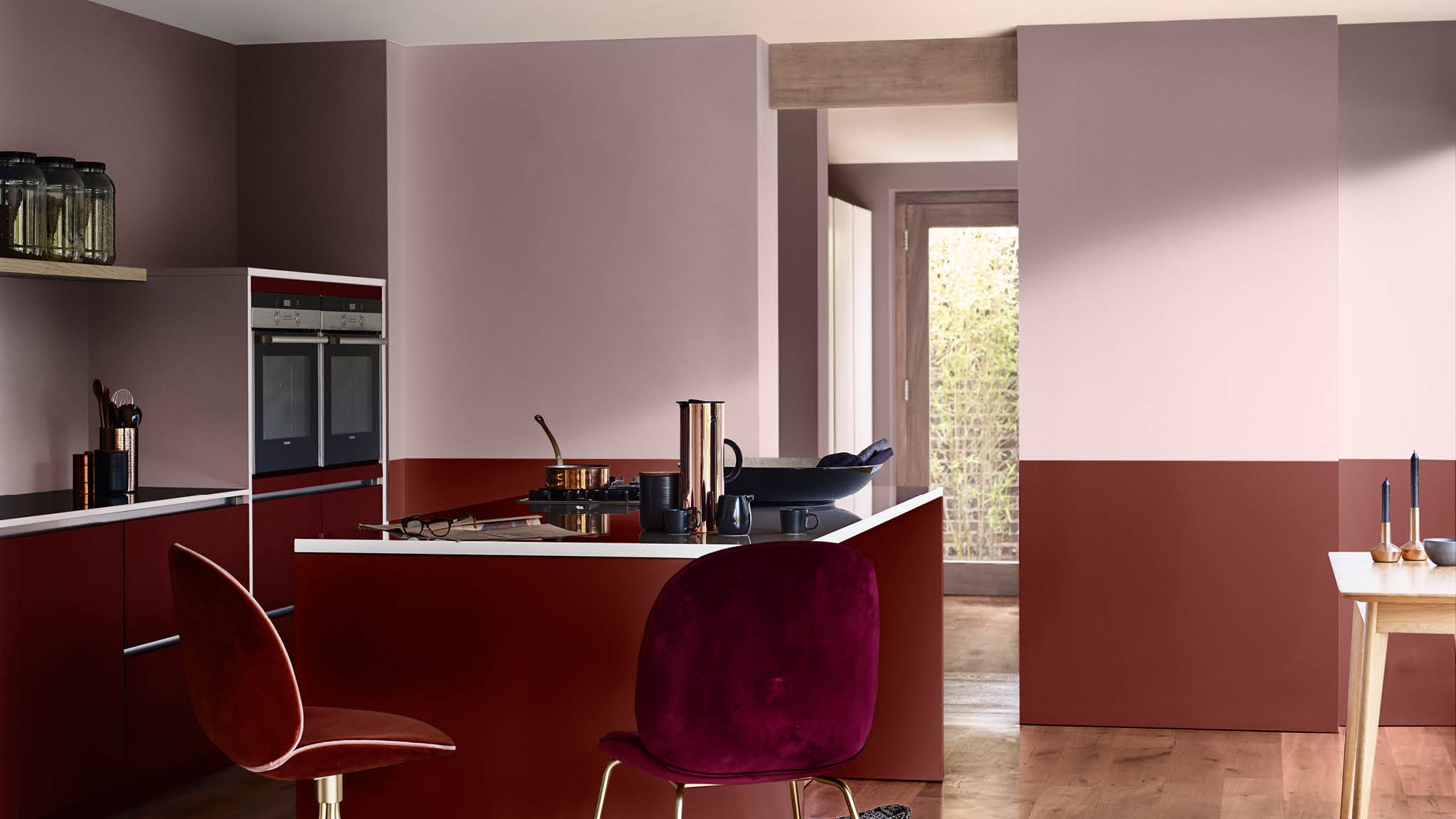 Kitchen in warm colours Pair Heart Wood with warm tones in your kitchen