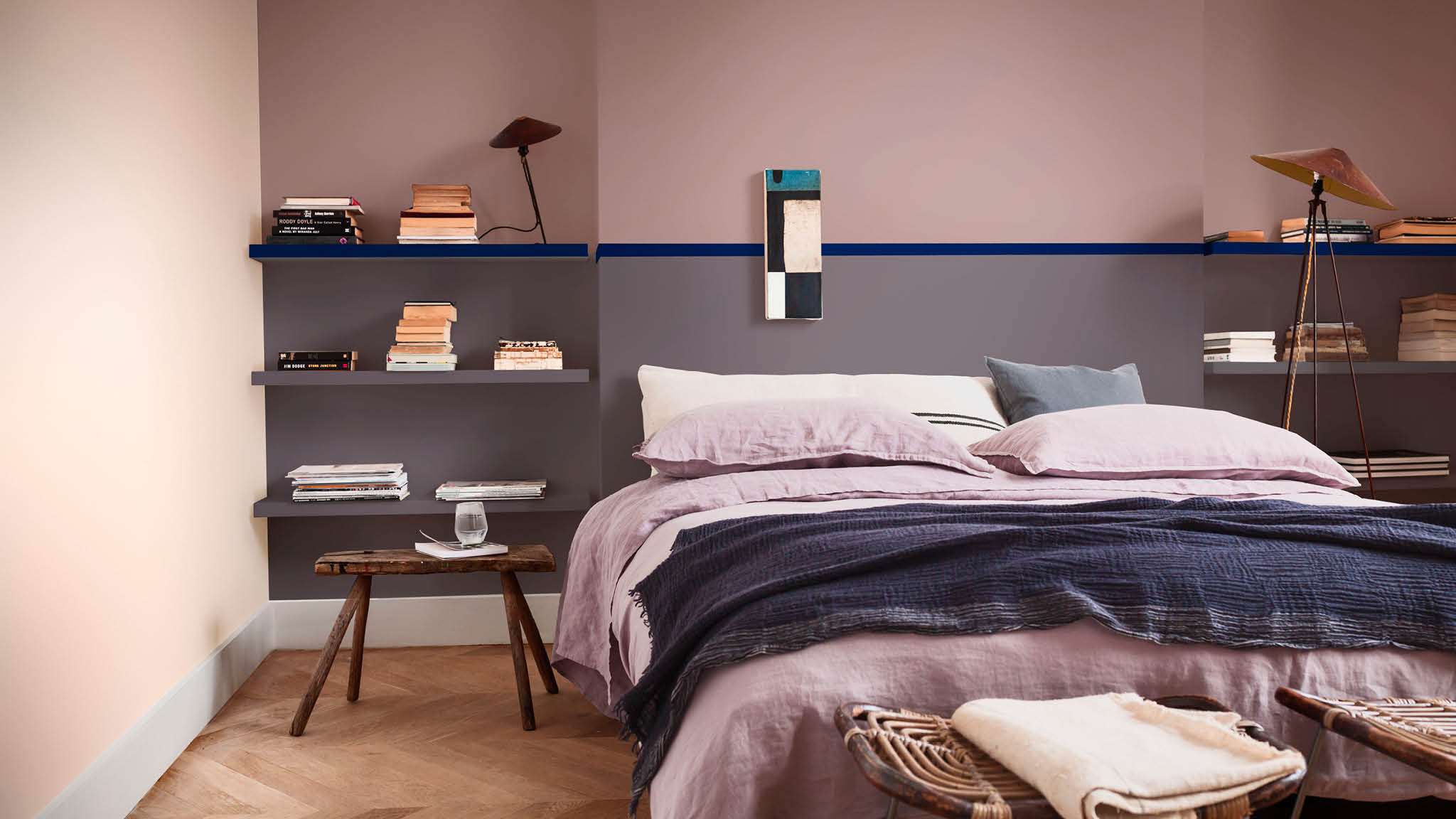Enriching colours in a bedroom Enriching colours in a bedroom